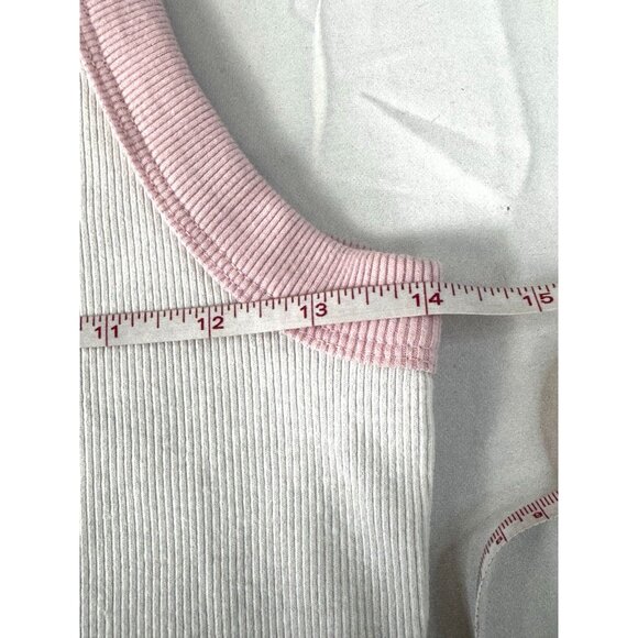 Old Navy Womens Picnic core Feeling Zesty Ribbed Tank S Orange Fruit Graphic Y2K - Picture 6 of 7